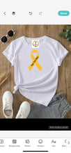 Load image into Gallery viewer, Gold Ribbon Tee

