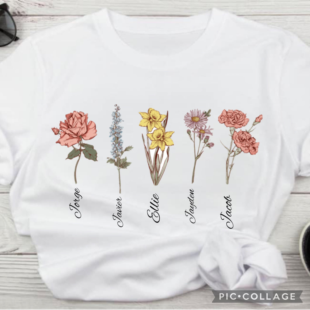 Month Flowers Shirt